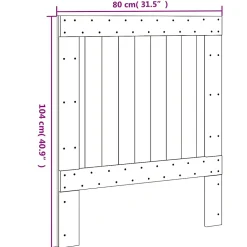 vidaXL Tête de lit 80x104 cm bois massif de pin 358389