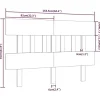 vidaXL Tête de lit 163,5x3x81 cm Bois massif de pin 819130