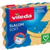 Vileda - Pack de 15 x 2 - Eponges en viscose Slalom Soft - 30 éponges