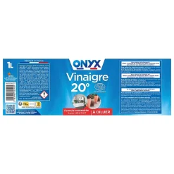 Vinaigre 20° Onyx formule concentrée 1L