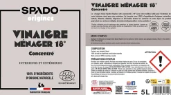 Vinaigre blanc ultra concentré 18° Spado Origines