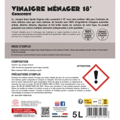 Vinaigre blanc ultra concentré 18° Spado Origines