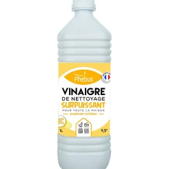 Vinaigre de nettoyage surpuissant 9,5° Phébus citron 1L