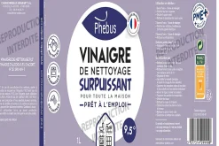 Vinaigre de nettoyage surpuissant Phebus 1L
