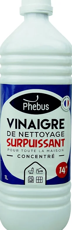 Vinaigre de nettoyage surpuissant concentré 14° Phebus 1L