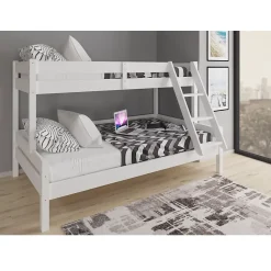 Vitalispa Lit superposé Blanc 120x200 / 80x200 cm