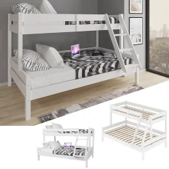 Vitalispa Lit superposé Blanc 120x200 / 80x200 cm