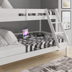 Vitalispa Lit superposé Blanc 120x200 / 80x200 cm