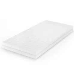 Vitalispa Matelas en mousse froide Blanc 100x200cm H3 degré de dureté, 7 zones