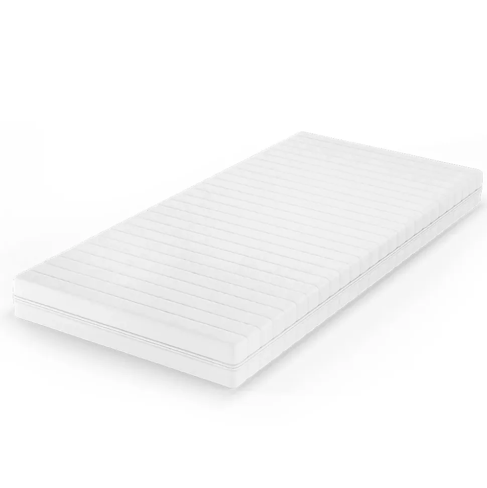 Vitalispa Matelas en mousse froide Blanc 100x200cm H3 degré de dureté, 7 zones