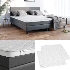 Vitalispa Protège-matelas Blanc 180x200cm Surpiqûre