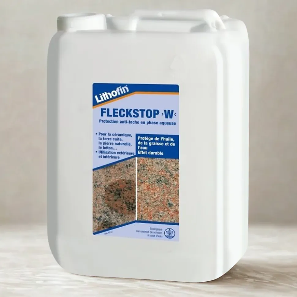 Vlekstop W - Imprégnation spéciale pour la brique, la pierre et le béton - Lithofin - 5 L