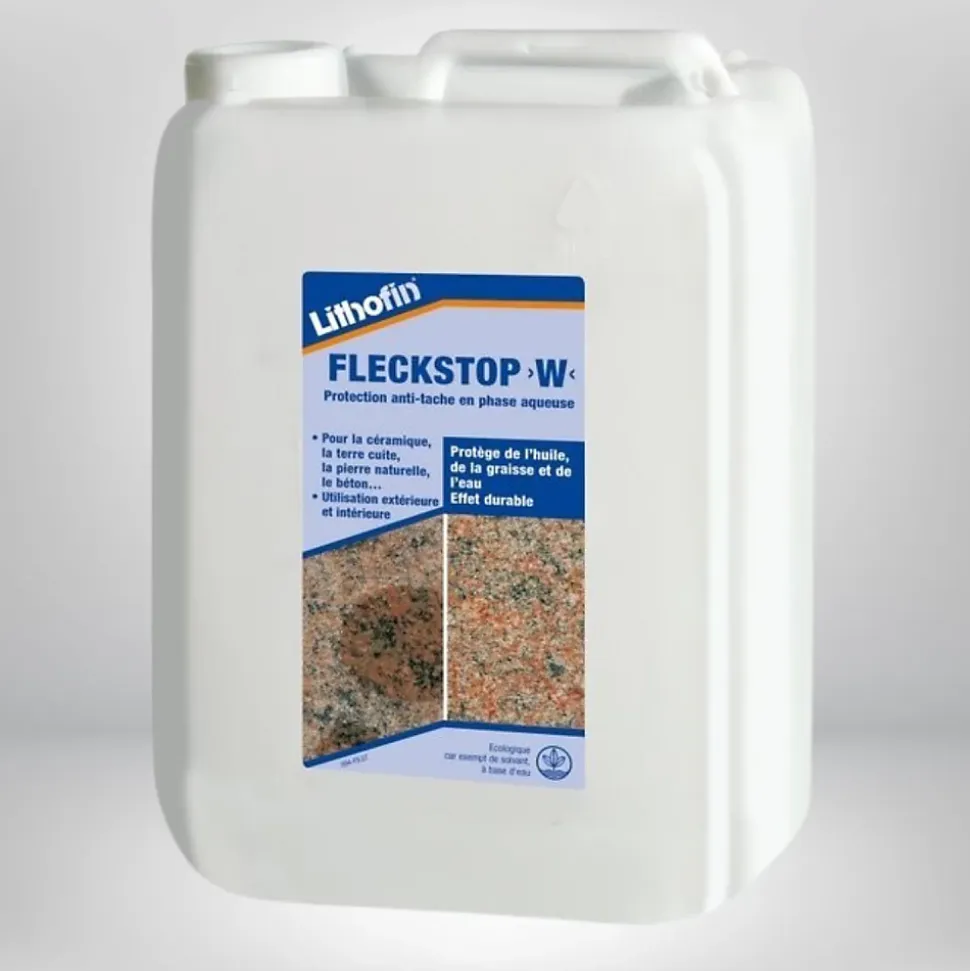 Vlekstop W - Imprégnation spéciale pour la brique, la pierre et le béton - Lithofin - 5 L