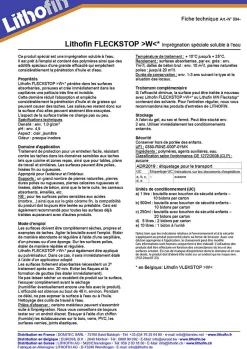 Vlekstop W - Imprégnation spéciale pour la brique, la pierre et le béton - Lithofin - 0,5 L