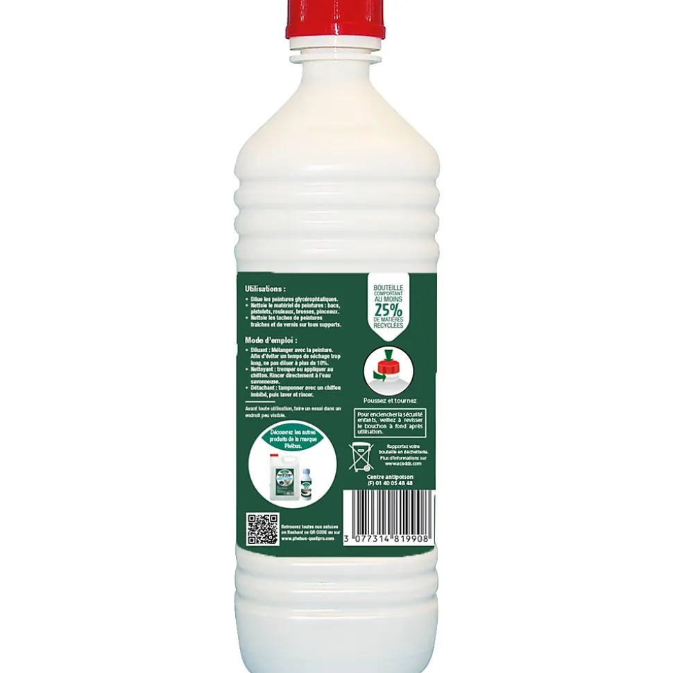 White spirit odeur réduite Phébus 1L