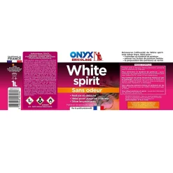 White Spirit sans odeur Onyx bricolage 1 L
