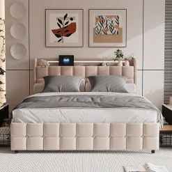 140X200 Parure de lit 4 pièces, lit double, grand lit, 1 housse de couette, 1 drap-housse et 2 taies d'oreiller,gris